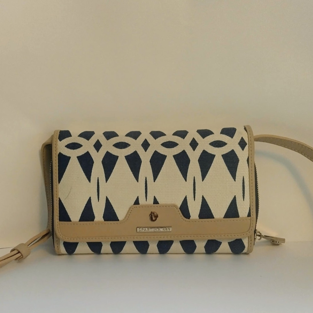 Spartina 449 Navy and Cream Crossbody Bag